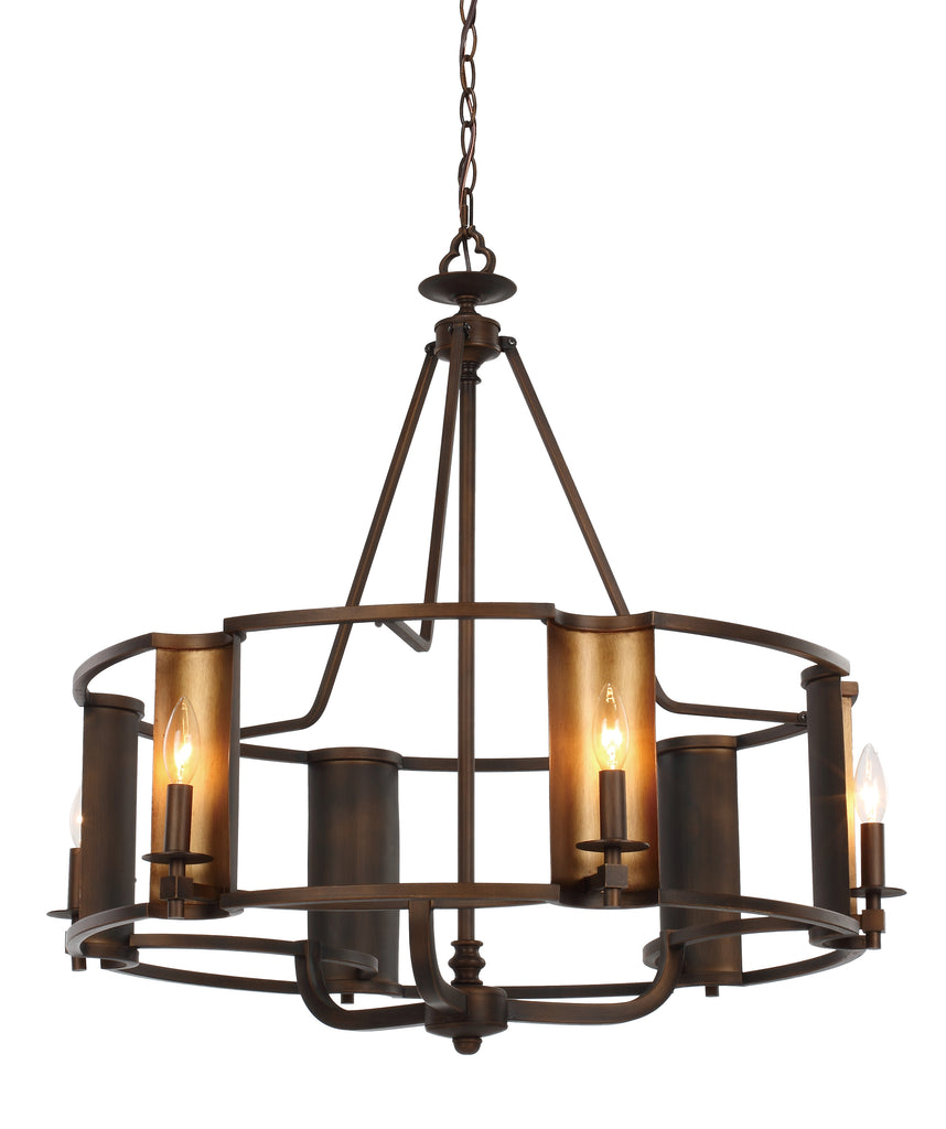 CANDELLA 6-LIGHT CHANDELIER 30295CHBGLD
