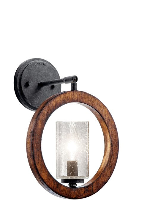 Kichler 43189AUB, Grand Bank Wall Sconce In Auburn