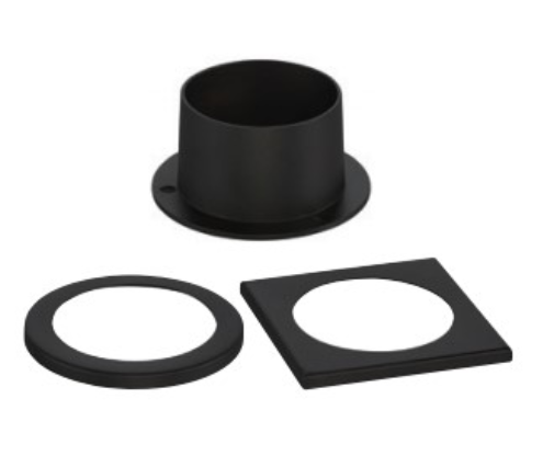 Eurofase, 43691-012 3" Post Light Pillar Adapter Set In Satin Black