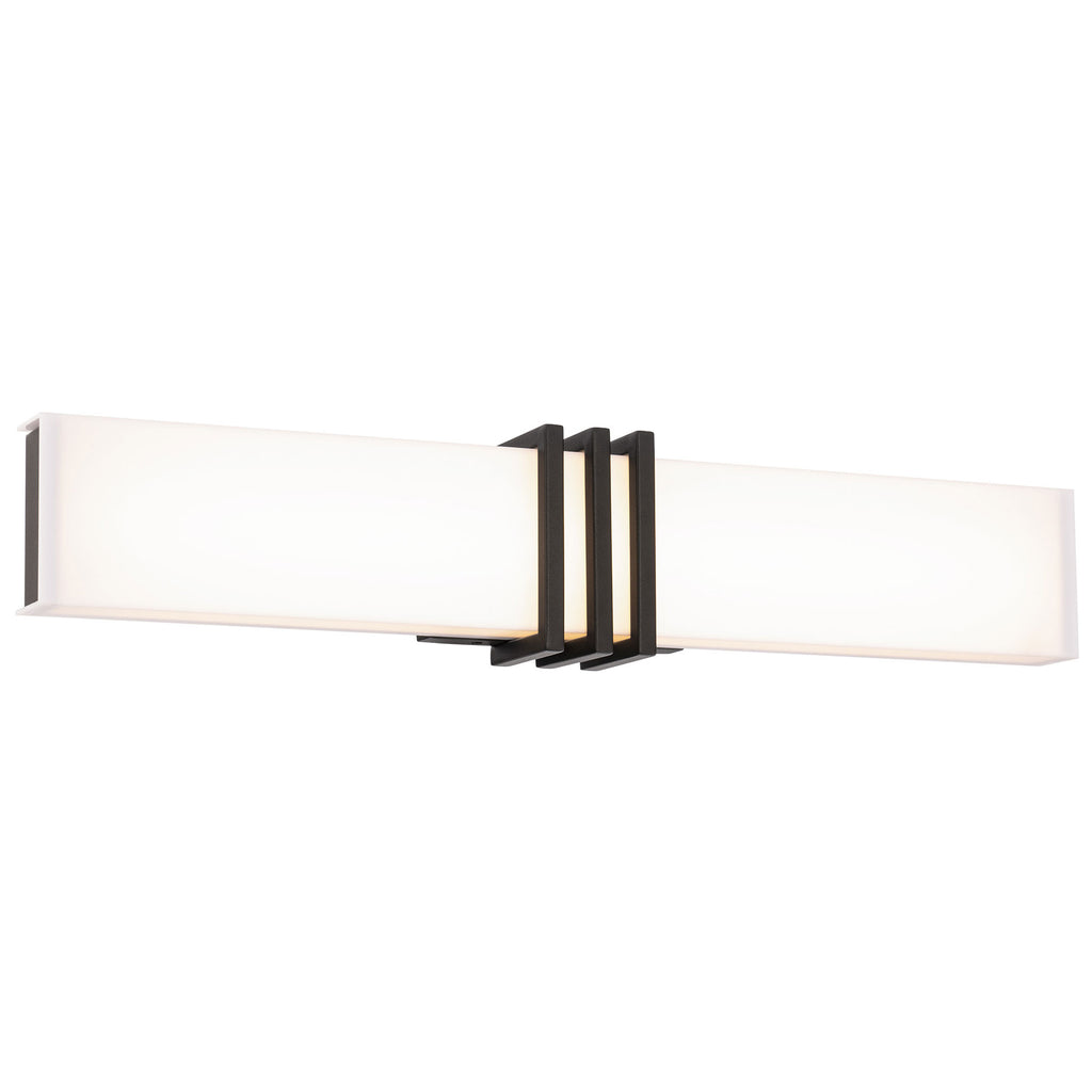WAC Minibar Bathroom Vanity & Sconce 3000K Wall Light WS-75328-BK