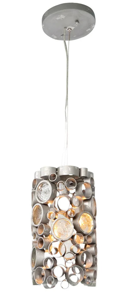 Varaluz 193PO2NV Recycled Fascination Mini Pendant - Hammered Ore