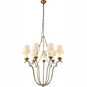 Elegant Lighting Dominion 9 Light Foyer Pendant; Golden Iron 1439D33GI