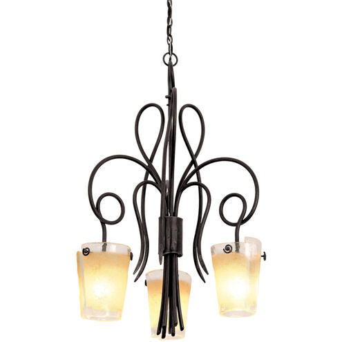 Kalco 4298-SP Tribecca 3-Light Dinette Chandelier