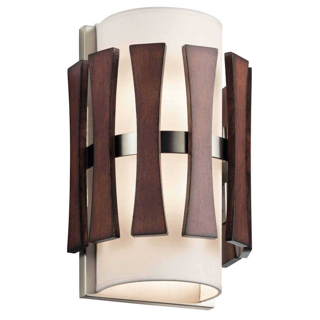 Kichler 43756AUB, Cirus 2 Light 8 inch Auburn Stained Wall Sconce Wall Light