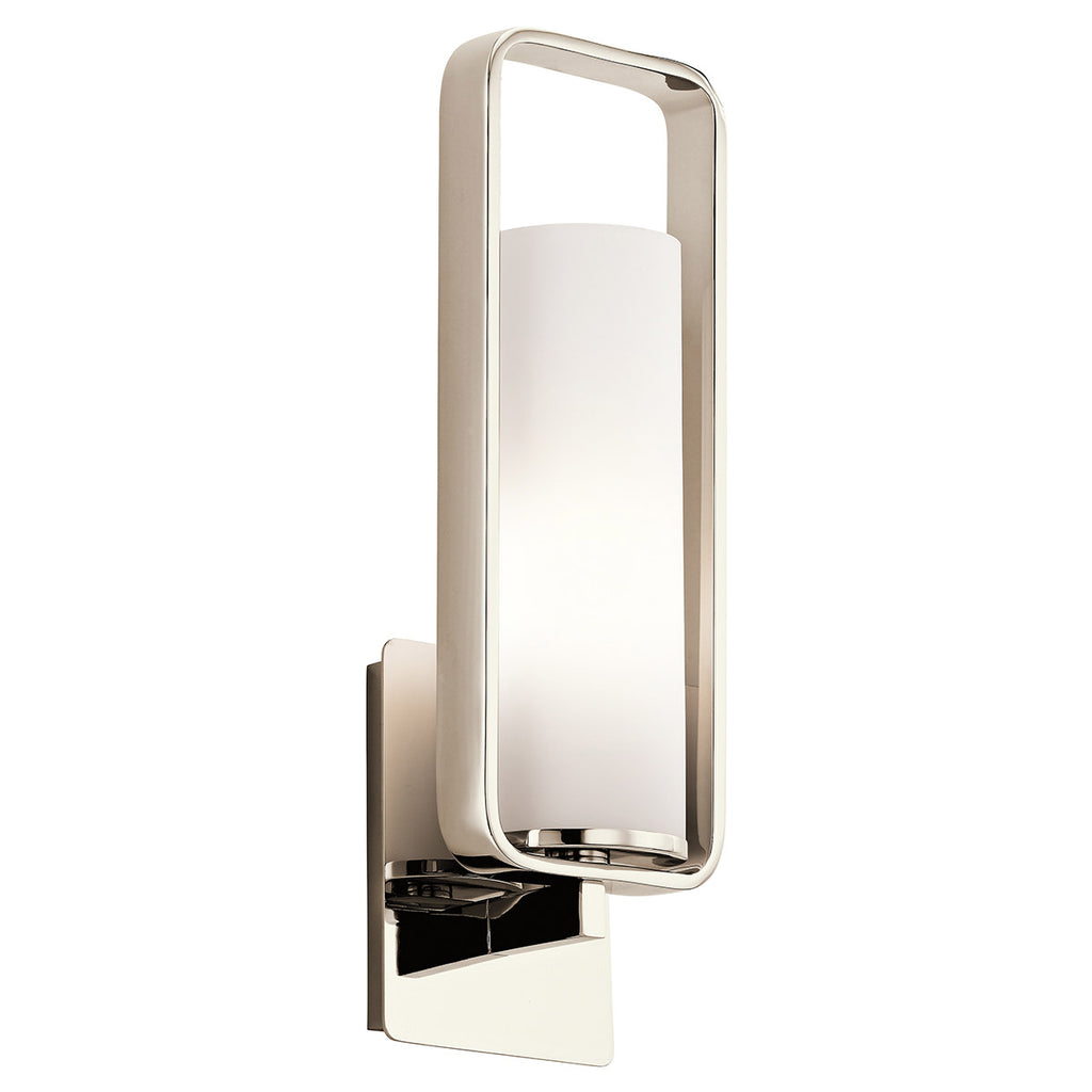 Kichler 43787PN, City Loft 1 Light 6 inch Polished Nickel Wall Bracket Wall Light