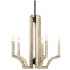 Kichler Botanica 5 Light Chandelier Anvil Iron 44260AVI