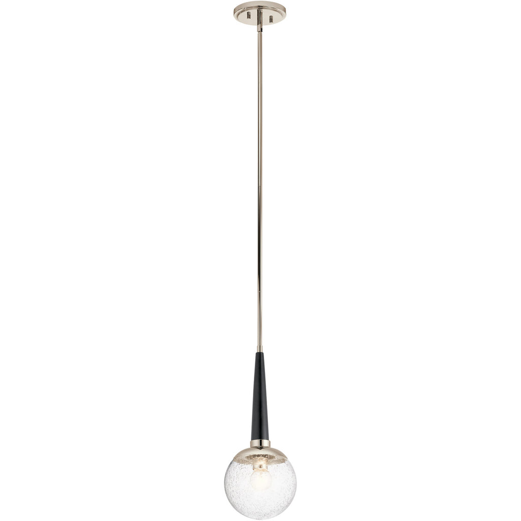 Kichler 44270PN, Marilyn 1 Light 8 inch Polished Nickel Pendant Ceiling Light