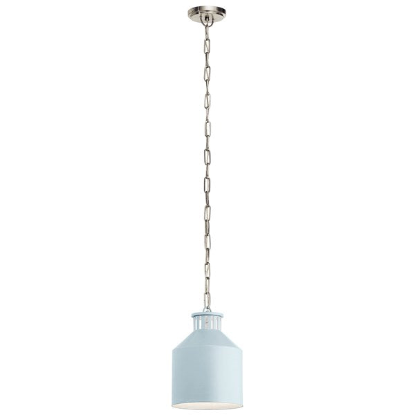 Kichler Montauk 1 Light Mini Pendant Light Blue 44306LBL