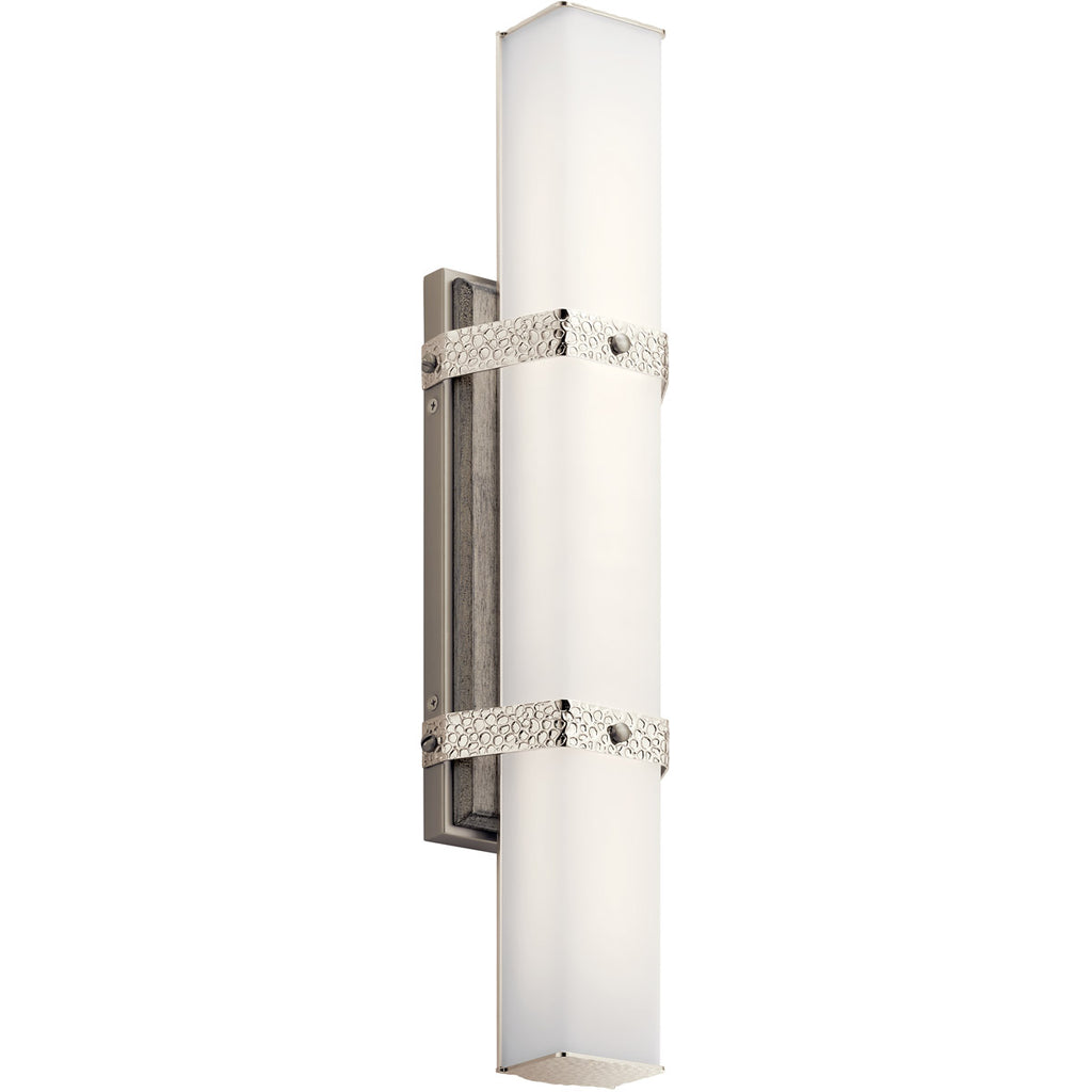 Kichler 45707PNLED, Bisou LED 22 inch Polished Nickel Linear Bath Medium Wall Light, Medium
