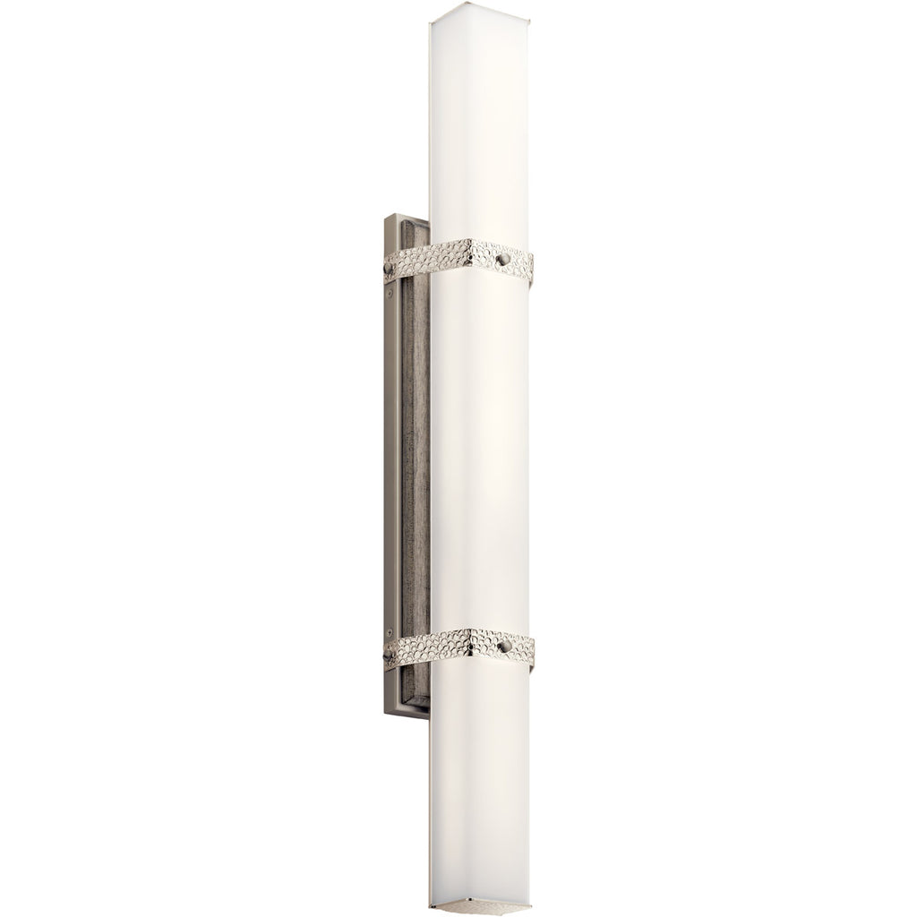 Kichler 45708PNLED, Bisou LED 32 inch Polished Nickel Linear Bath Large Wall Light, Large