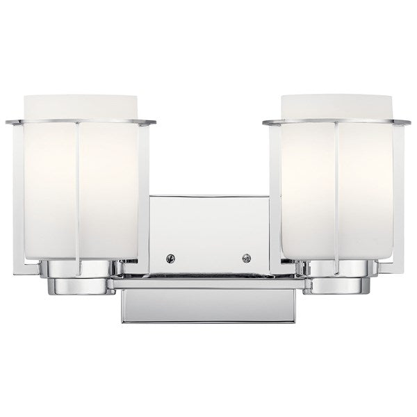 Kichler 45947CH Chagrin 2 Light Vanity Light Chrome