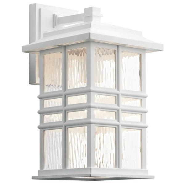 Kichler Beacon Square 14" 1 Light Wall Light White Climates™ 49830WH