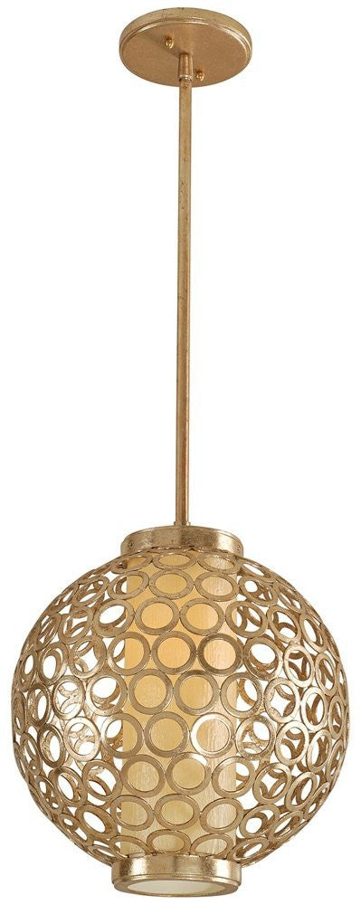 Corbett 72-42 Bangle Small Contemporary Pendant Light In Silver Leaf