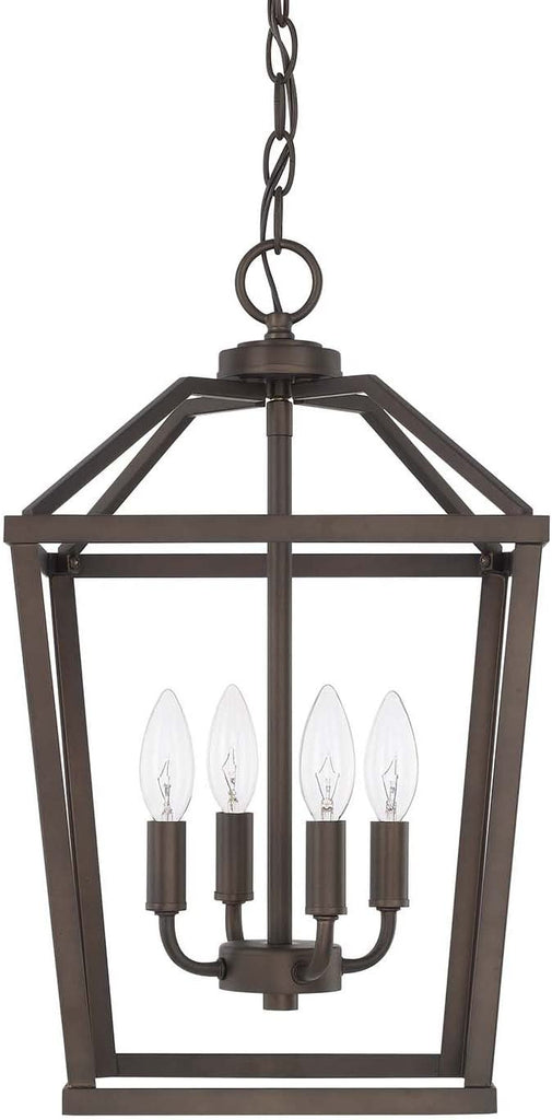 Capital Lighting 4 Light 12" Wide Taper Candle Pendant 522741BZ