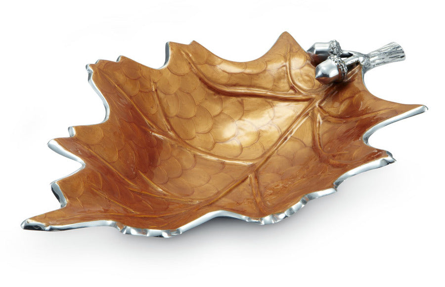 Julia Knight Oak Leaf 18" Bowl Spice #6740043