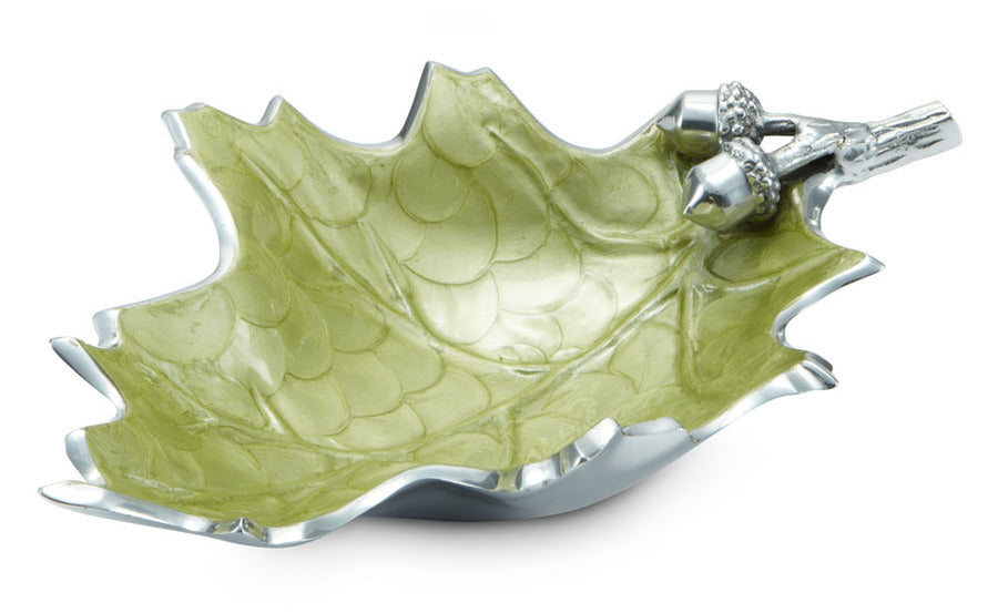 Julia Knight Oak Leaf 15" Bowl Kiwi #6750026