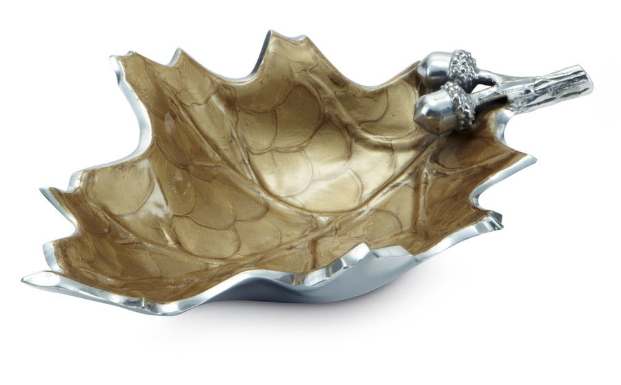 Julia Knight Oak Leaf 13" Bowl Toffee #6760030