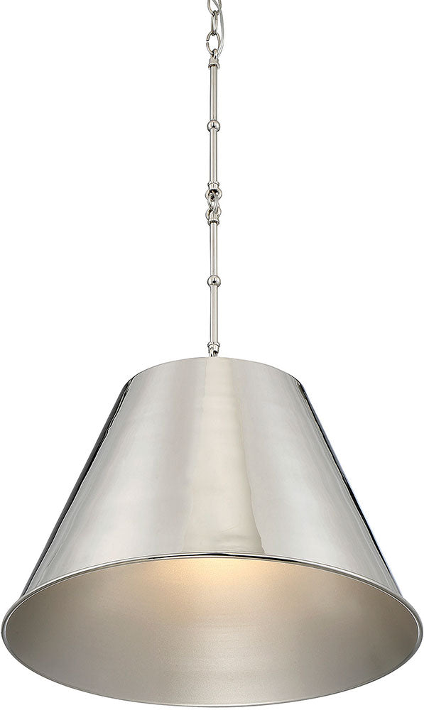 Savoy House 7-131-1-109 Alden 1 Light 18 inch Polished Nickel Pendant