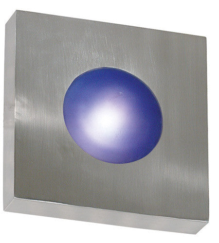 Kenroy Lighting 72825PA Burst 1 Light 8 inch Polished Aluminum Wall Flush Mount Wall Light, Square