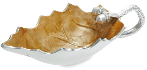 Julia Knight Oak Leaf 10.5" Sauce Boat Toffee #7340030