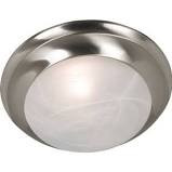 Kenroy Home Dickens Brushed Steel 1-Light Flush Mount Light 80360BS