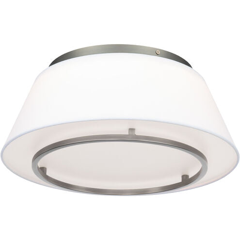 Hailey LED 16 inch Brushed Nickel Flush Mount Ceiling Light FM-53116-BN