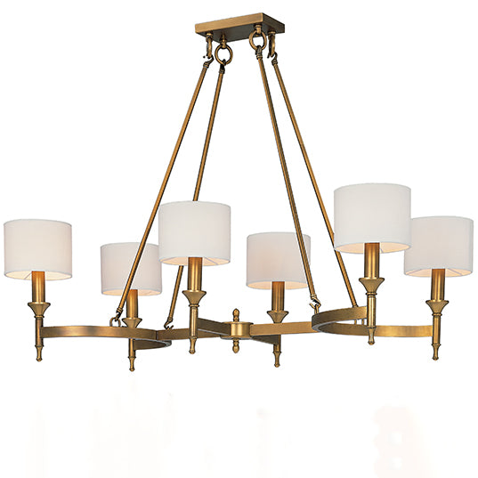 Maxim Fairmont 6-Light Chandelier 22376OMNAB