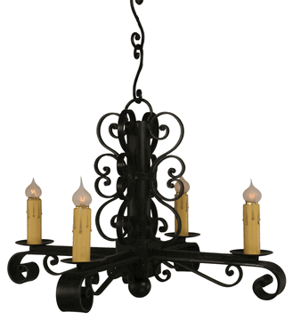 Santangelo Colonial 4-light Chandelier (2x2)