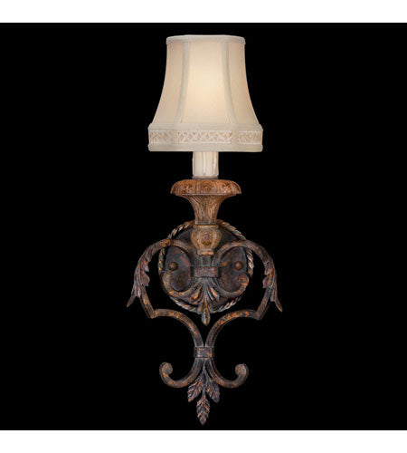 Fine Art Lamps Casa di Campagna 1 Light Sconce in Aged Wrought Iron 208950ST