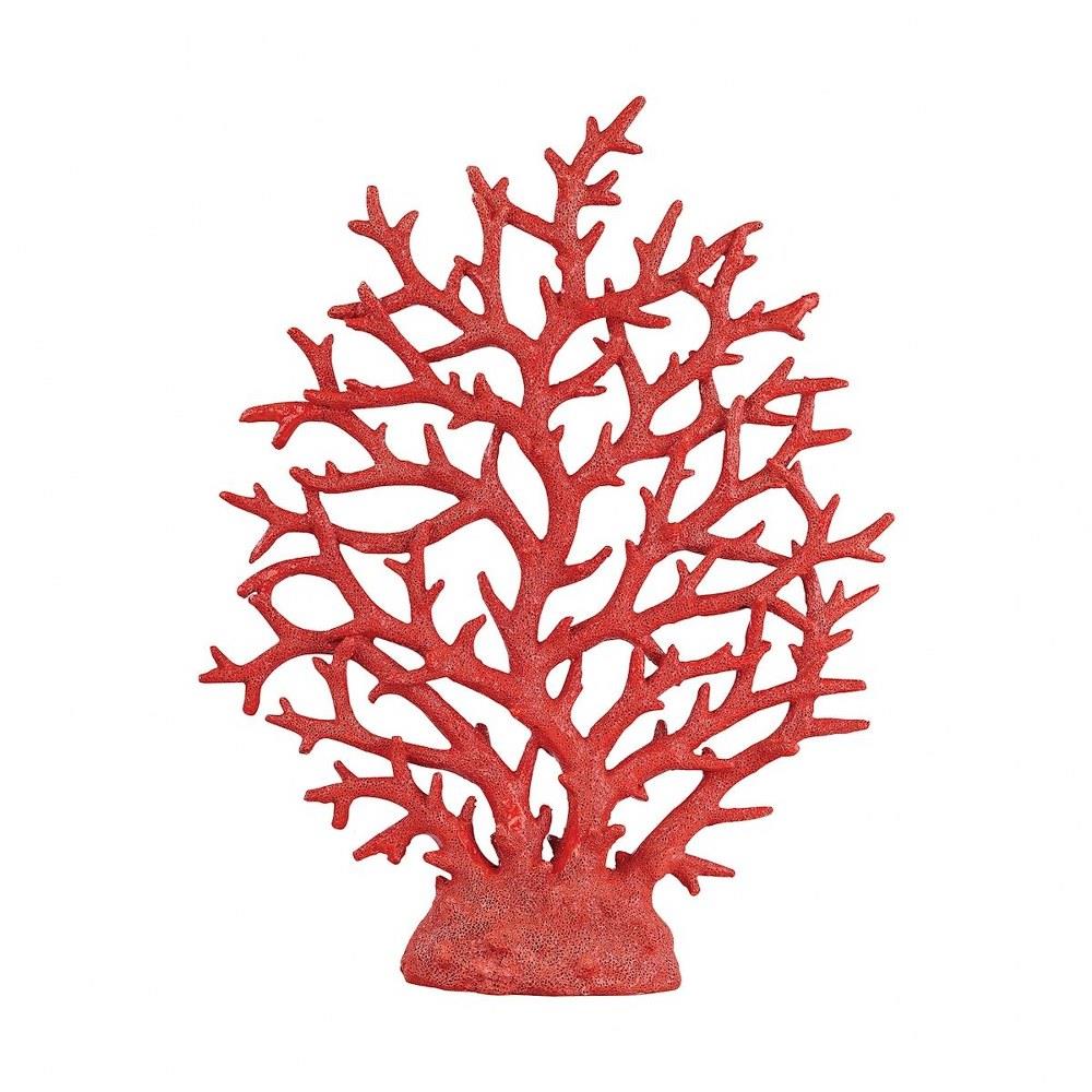 Sterling Industries - 387-019 - Coastal - 19" Red Table Top Coral Sculpture