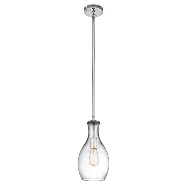 Bekræfte Nøjagtig berømmelse Kichler Everly™ 1 Light Hour Glass Pendant Clear Glass Chrome 42456CHC |  Lighting Innovation