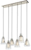 Kichler Evie 6 Light Chandelier Brushed Nickel 43628NI