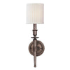 Hudson Valley Lighting Abington 1 Light Wall Sconce in Antique Nickel 4901-AN