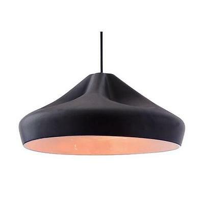 Zuo Modern Tropical 14-in W Black Hardwired Standard Pendant Light with Shade 50176