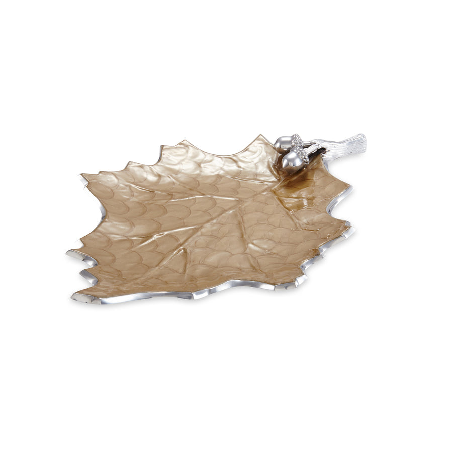 Julia Knight Oak Leaf 18" Platter Toffee #6743030