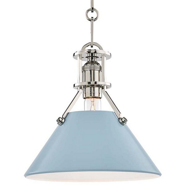 Painted Cone Pendant Light MDS351-PN-BB