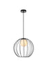 Wetzel 1 Light 16 inch Black Pendant Ceiling Light LD2345BK