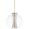 Echo 1 Light 10 inch Brushed Nickel Mini Pendant Ceiling Light PD-41210 BN